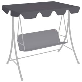 Replacement Canopy for Garden Swing Anthracite 74"/66.1"x43.3"/57.1"