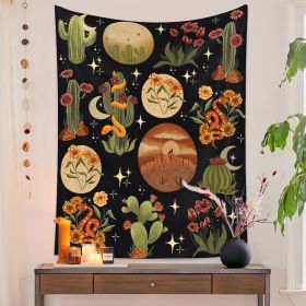 European Retro Mushroom Hanging Cloth Plant Homestay Tapestry (Option: C-200X150CMStar light)